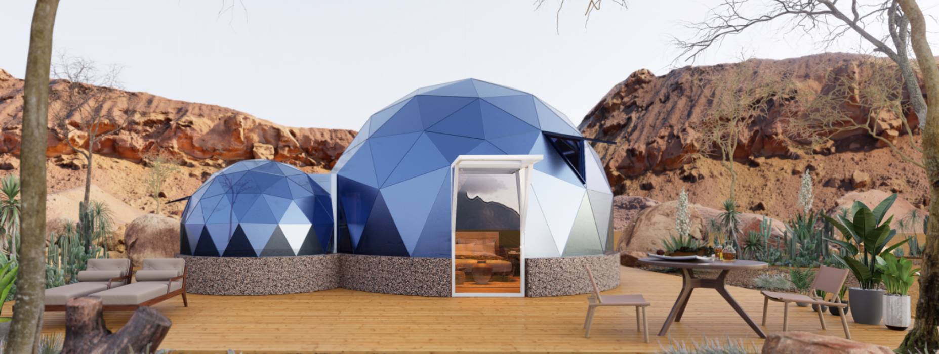 陇县球形智能光伏玻璃星空房